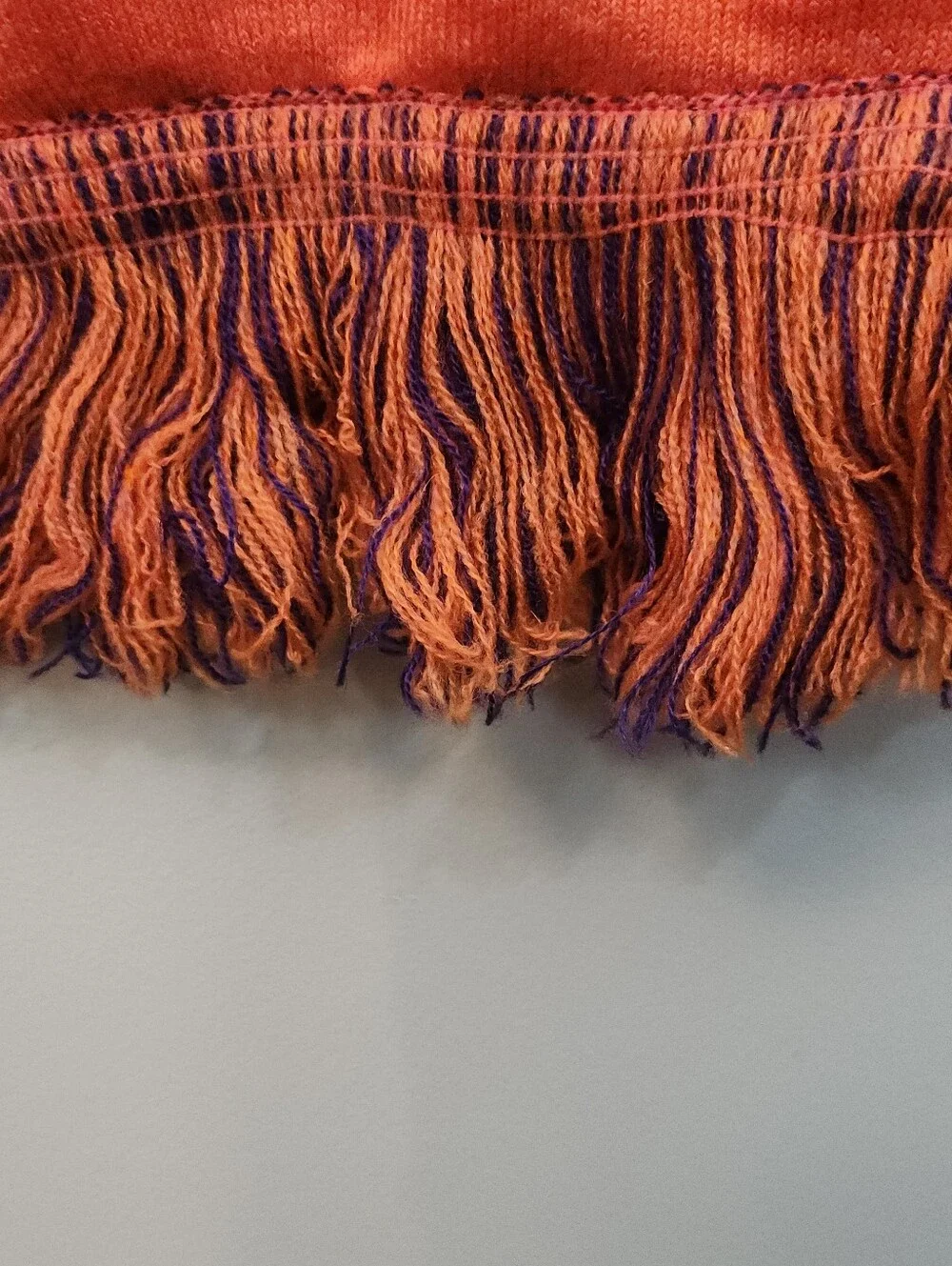 Top of the World CLEMSON UNIVERSITY TIGERS Orange/White Purple Logo Knit Scarf
